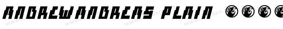AndrewAndreas Plain字体转换
